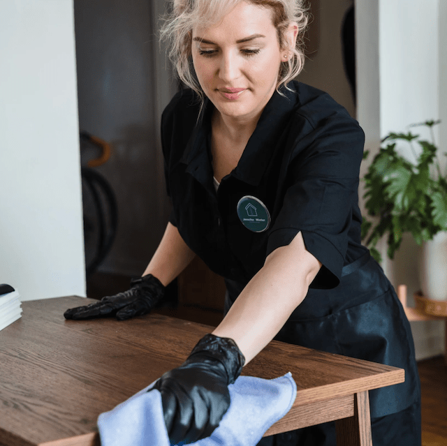medewerker schoonmaak/housekeeping van blijderveen schoonmaak, tafel schoonmaken